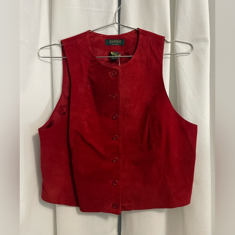 Suede vest